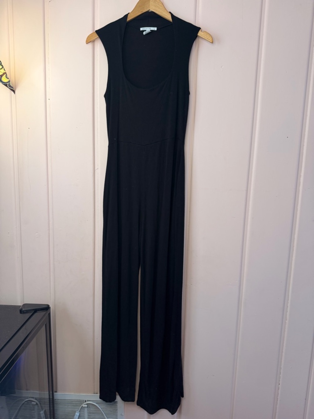 Anti star Sleeveless Black Wide-Leg Jumpsuit sz medium